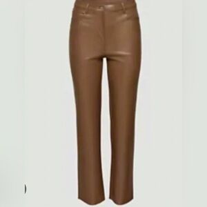 Aritzia Wilfred Melina Ankle Vegan Leather Pant Size 4